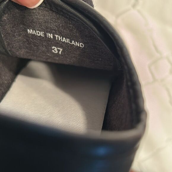 Rag & Bone Black & White Leather Lace Up Sneaker(Size 37) - Picture 10 of 10